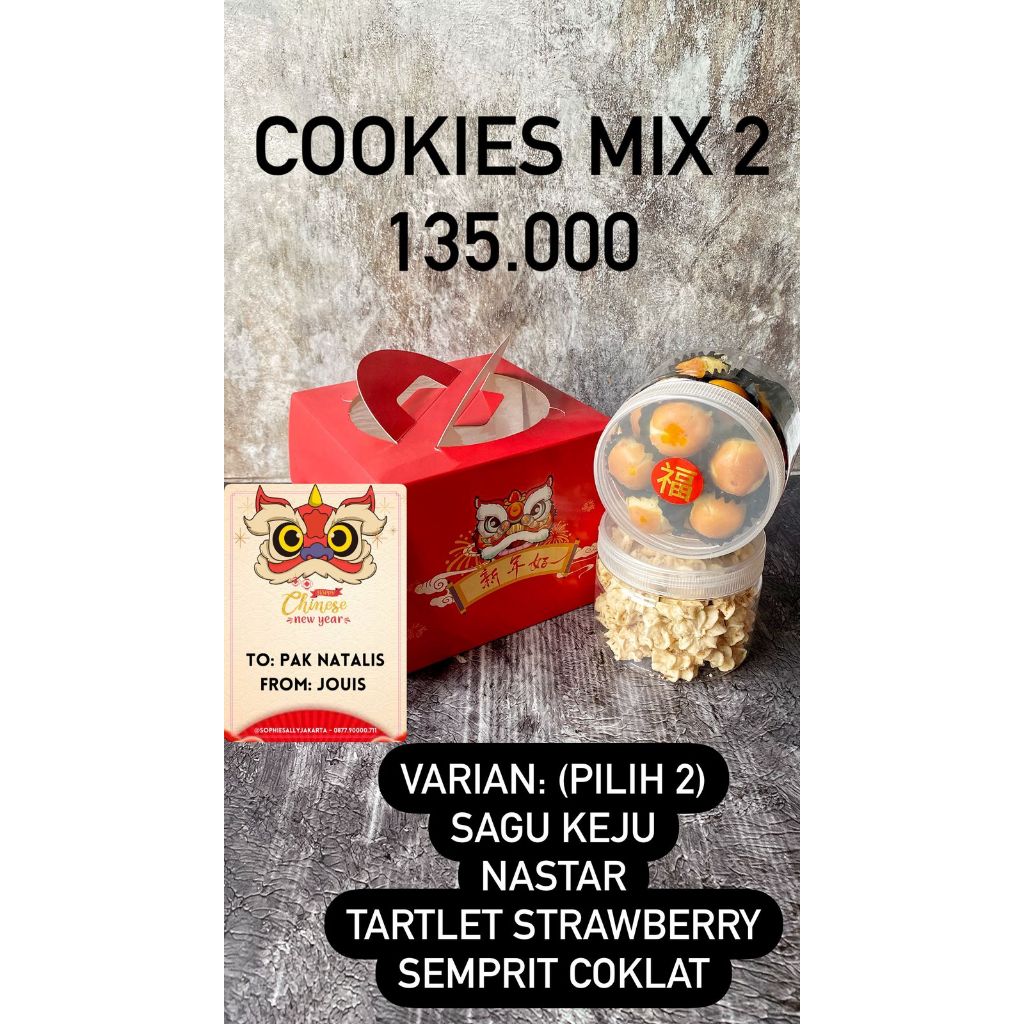 

Cookies Mix - Hampers Imlek / CNY Edition - READY SETIAP HARI