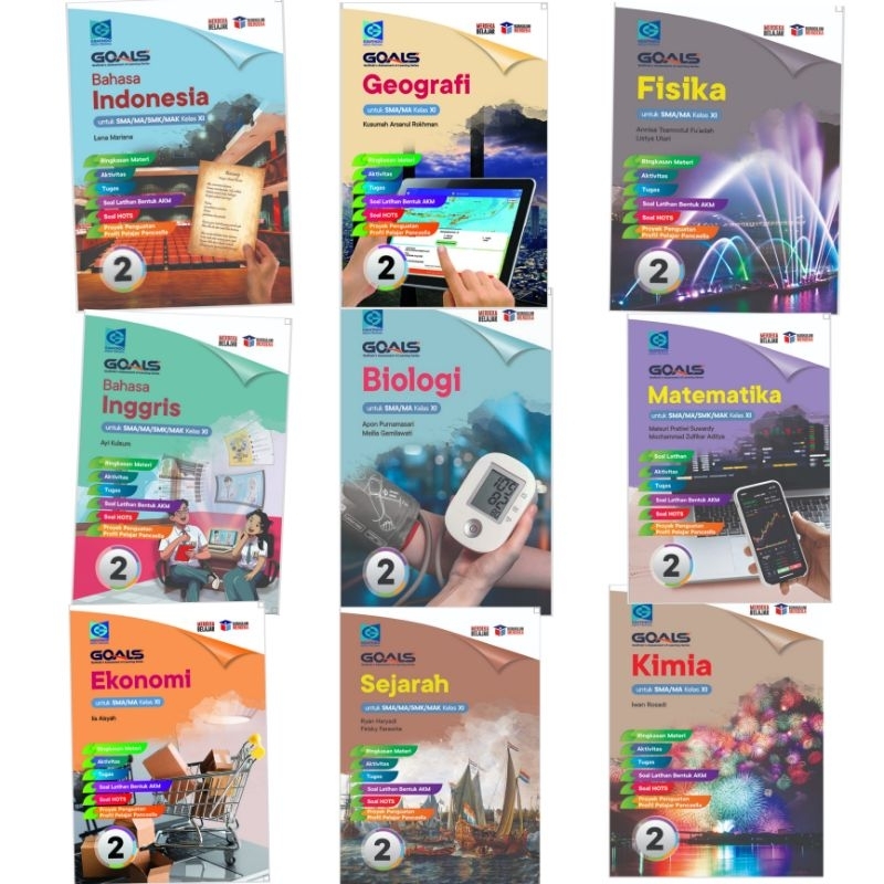 Original Buku Latihan Soal Goals Matematika Fisika Kimia Biologi Ekonomi Pendidikan Pancasila Sejara
