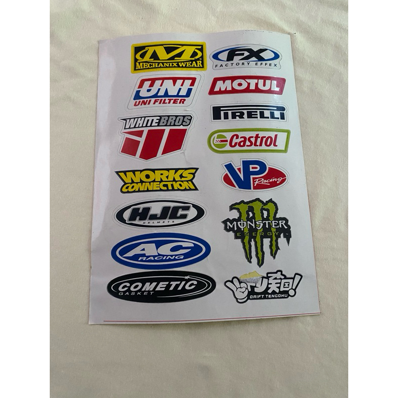 Stiker Racing Motor Stiker Cuting Honda