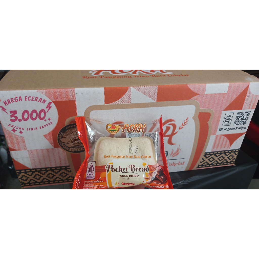 

ROTI AOKA POCKET BREAD PER DUS ISI 40 PCS
