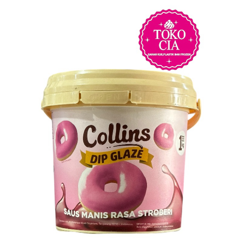 

Collins Dip Glaze Saus Manis Rasa Stroberi 1kg