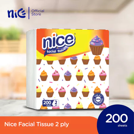 NICE Facial Tissue Pop Up 200 Sheets