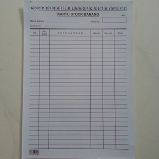 

Kartu Stok Barang Kwarto Folio Stock 1pak (100lembar)