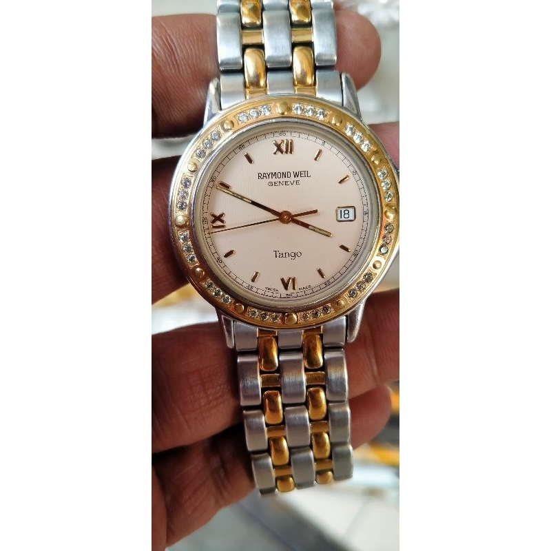 Jam tangan RW gold Bezel micrun diamond swiss gold mewah
