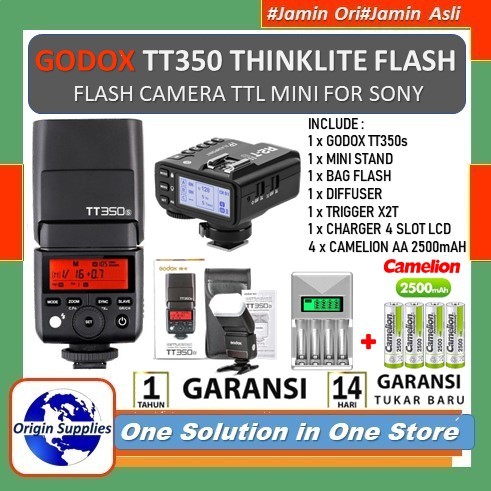 Godox Mini Speedlite Tt350c Tt350n Tt350s Tt350o Tt350f Tt350p TTL 2.4G HSS Flash Tt350