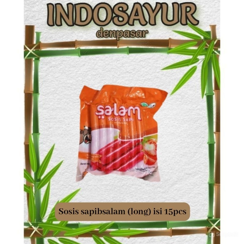 

Sosis sapi panjang salam 500g _ INDOSAYUR