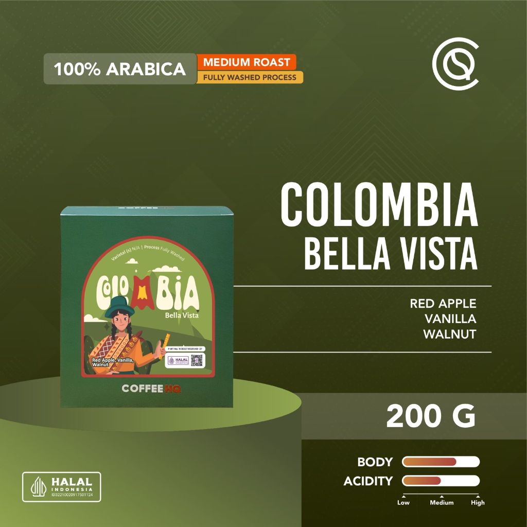 

COFFEEHQ COLOMBIA Bella Vista #1 200gr