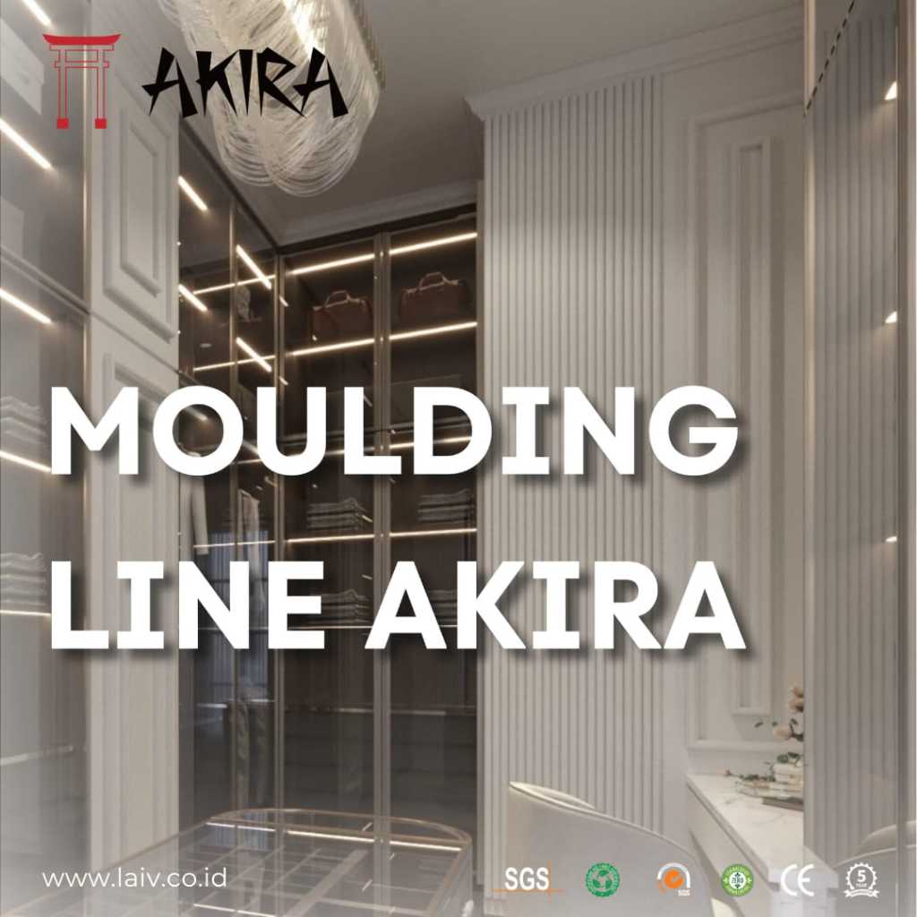 Wall Moulding AKIRA - Moulding Putih Profil Hiasan Dinding