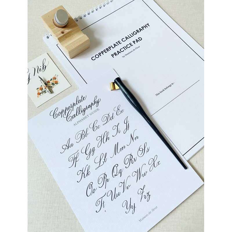 

Maison.de.fleur Copperplate Calligraphy Learning Starter Kit | Basic Copperplate for Beginners