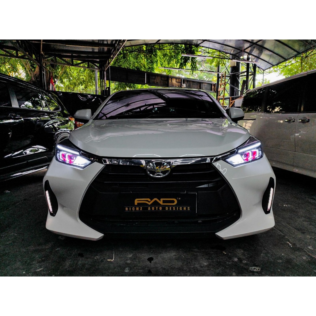 Custom Headlamp Toyota Agya 2013–2020 Mustang Style | Lampu Depan Agya Modif LED Sequential Premium 