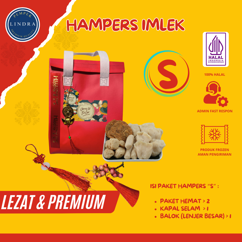 

Paket Hampers Imlek (S) pempek Lindra | Lezat & Premium | Pempek Lindra Official | Pempek Berkualitas