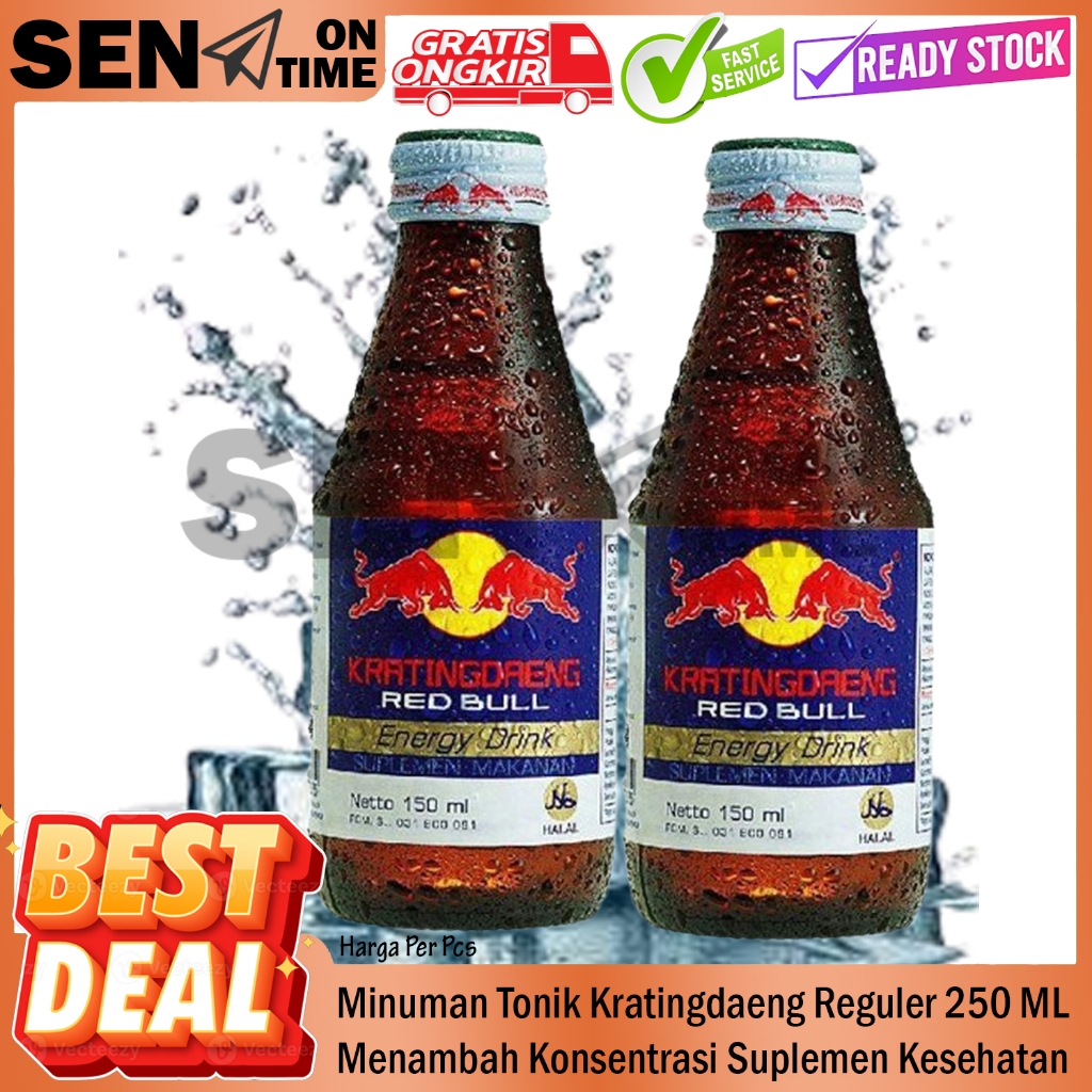 

KRATINGDAENG Reguler150 ML Formulasi Penambah Semangat Stamina Tubuh Otot Konsentrasi Minuman Isotonik Energi Drink Energy Suplemen Kesehatan Tenaga Vitamin Olahraga Penyegar LLS Dahaga Mineral Perasa