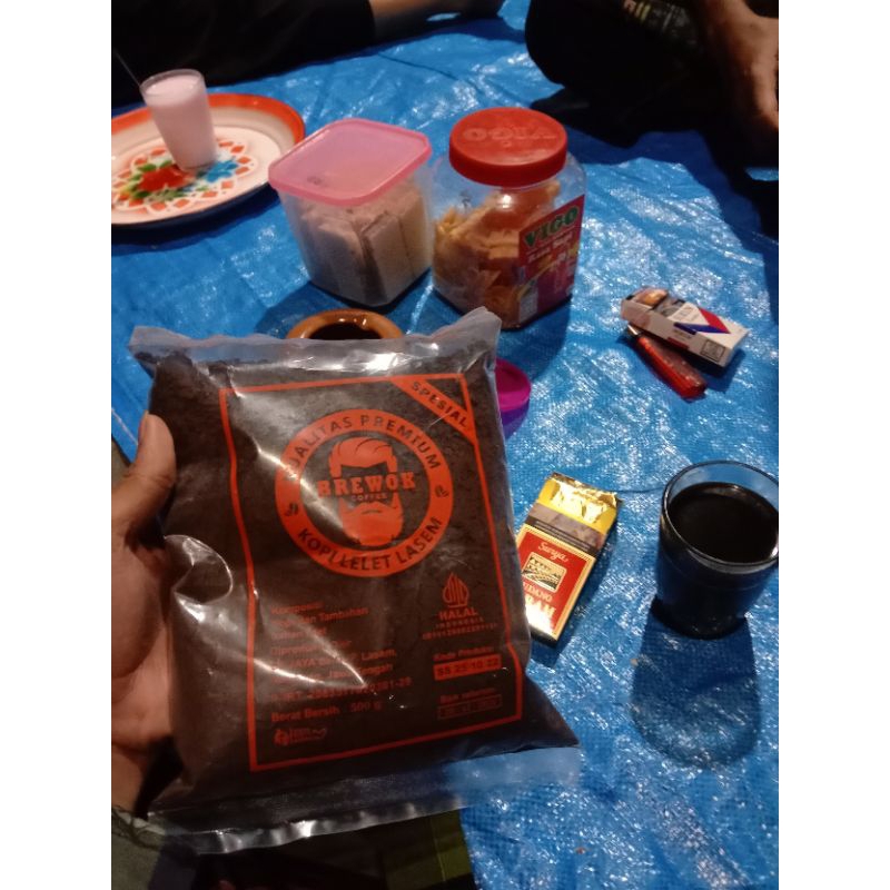 

kopi lelet asli Lasem original merk browok 500gram super awet