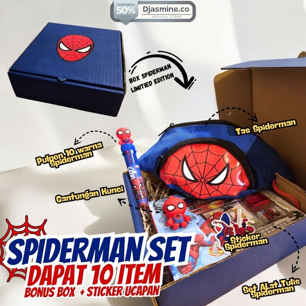 

Bingkisan kado Spiderman set alat tulis spiderman bingkisan tema superhero