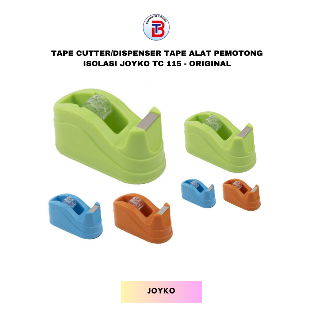 

Tape Cutter/Dispenser Tape Alat Pemotong Isolasi Joyko TC 115 - Original