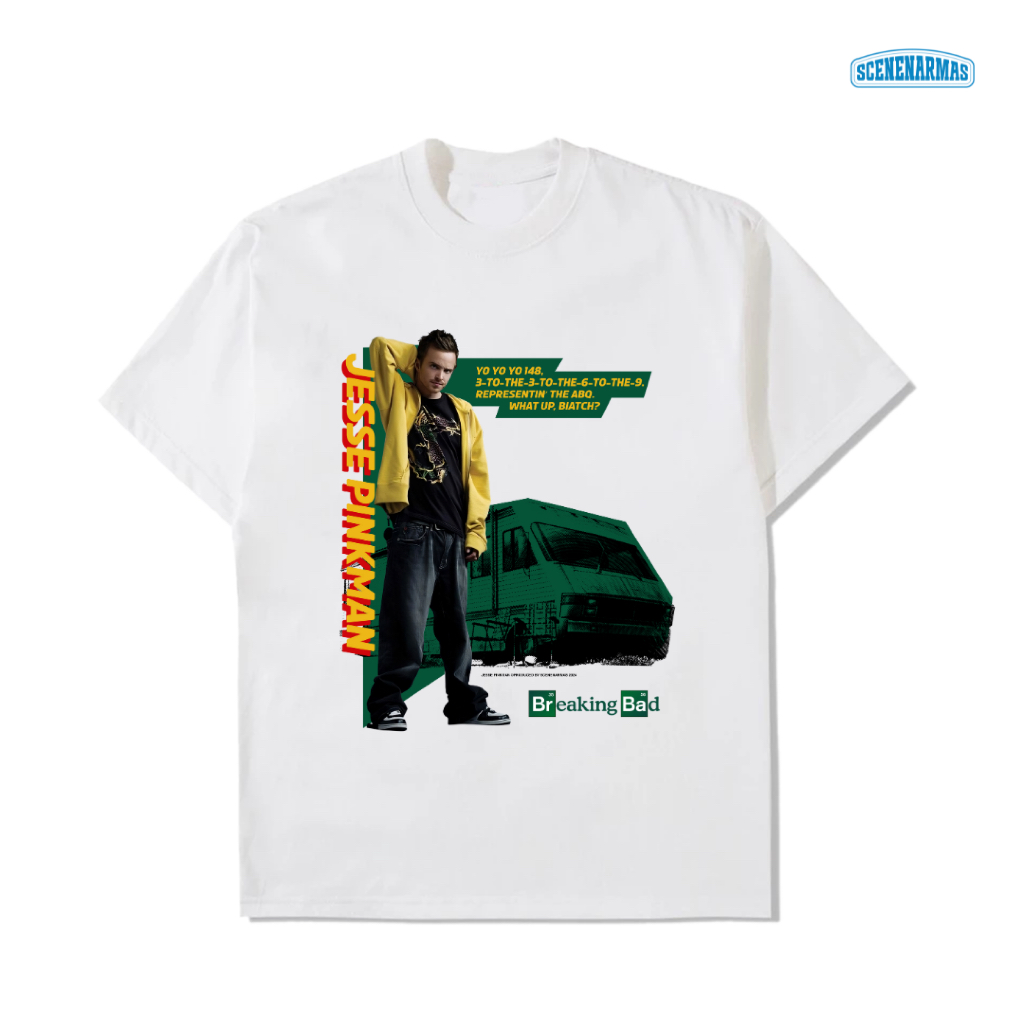 Kaos Breaking Bad Jesse Pinkman - Movie/TV Series T-Shirt - Scenenarmas