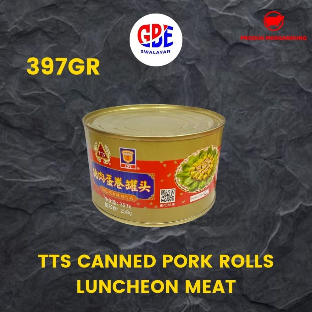 

TTS Canned Pork Rolls Luncheon Meat 397gr / Daging Babi Luncheon Gulung TIDAK HALAL