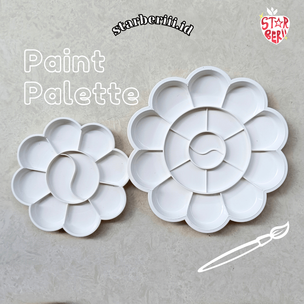 

✨ starberii.id✨ Plastic Painting Palette || Palet Lukis Plastik || awet kokoh cat air akrilik minyak