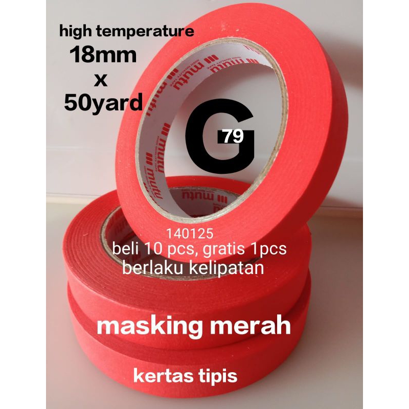 

solasi kertas masking tape kwikmask9999 18mm x 50yard