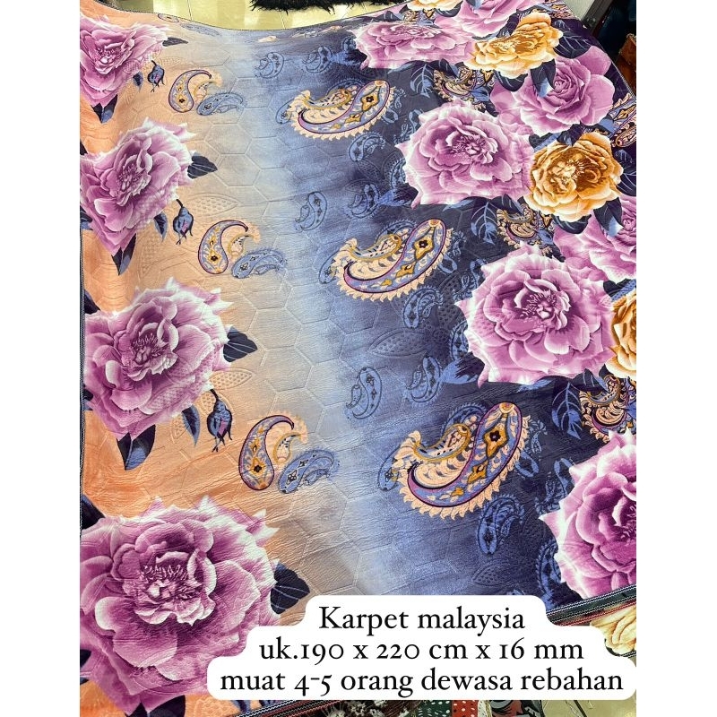 PROMO Karpet Malaysia Premium Uk. 190×220cm Jumbo / Karpet Malaysia Tebal Empuk Murah Jumbo