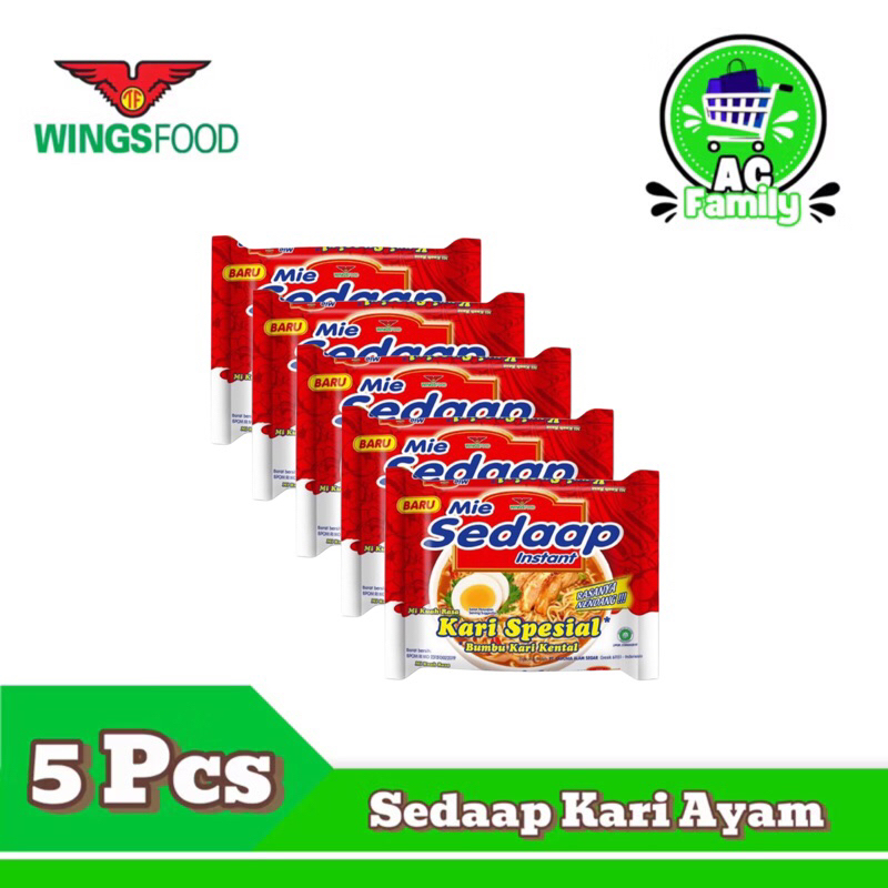 

Mie Sedaap Kari Spesial 75gr x 5 pcs