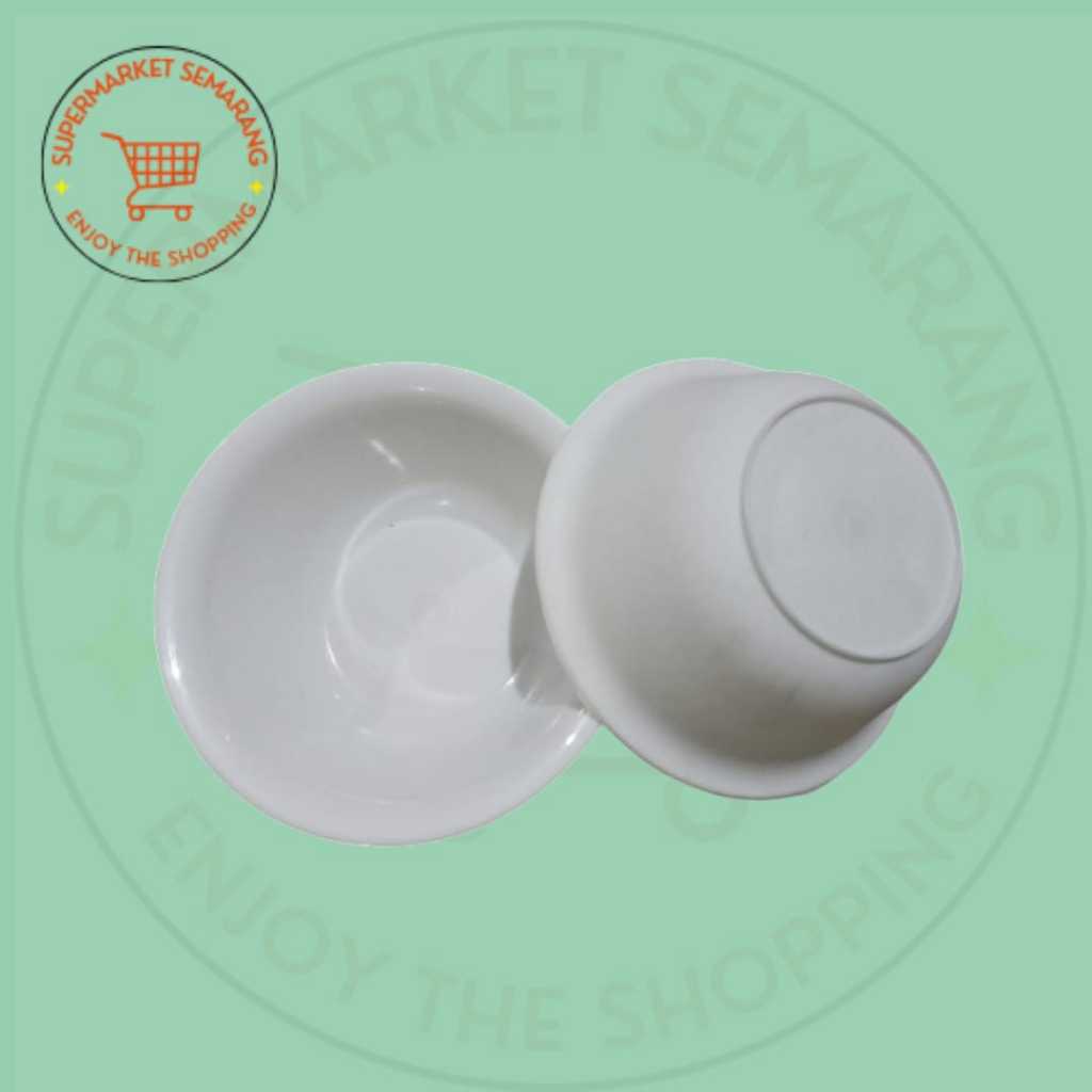 (NKS 007) Mangkok Putih Jago Plastik / Mangkuk Jago Plastik / Mangkuk Putih