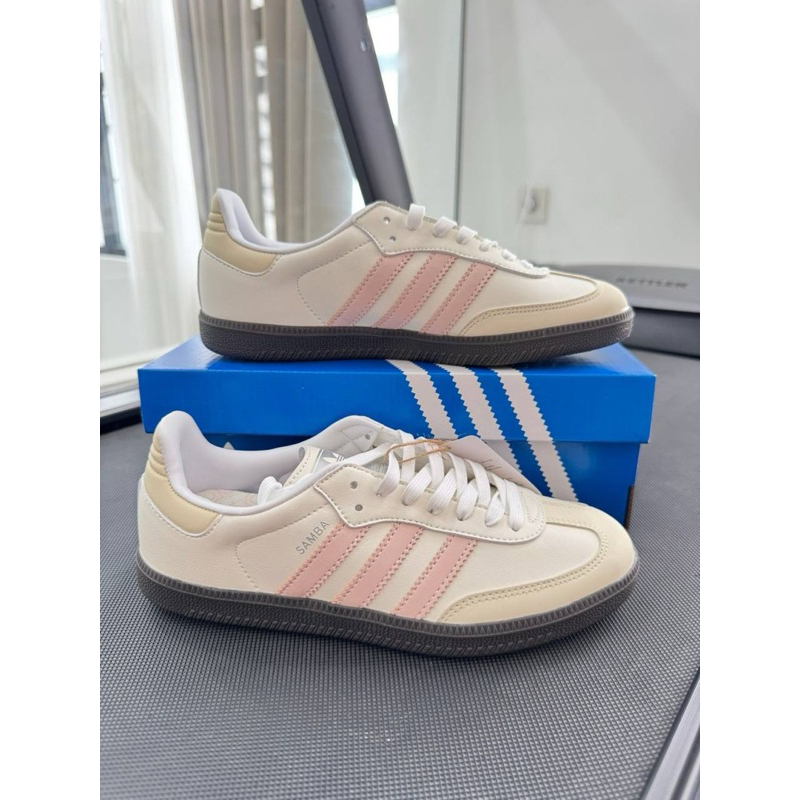 ADIDAS SAMBA GARIS PINK MUDA