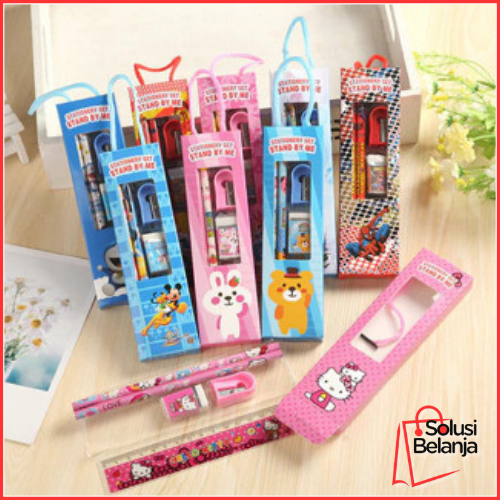 

Set Alat Tulis 5 in 1 / Set Alat Tulis Kartun / Set Alat Tulis 5 in 1 Lucu / Set Alat Tulis Anak Motif Kartun Y3432