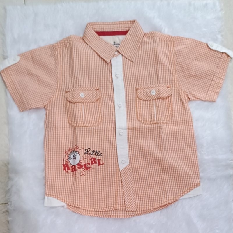 PRELOVED Kemeja Lengan Pendek Anak Laki-laki merk Looney Tunes