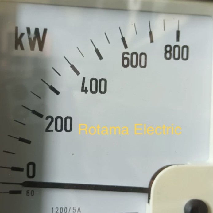 KW METER 0-800 KW METER CT 1200/5 SIZE 96x96 KW METER 0-800 400V KW800