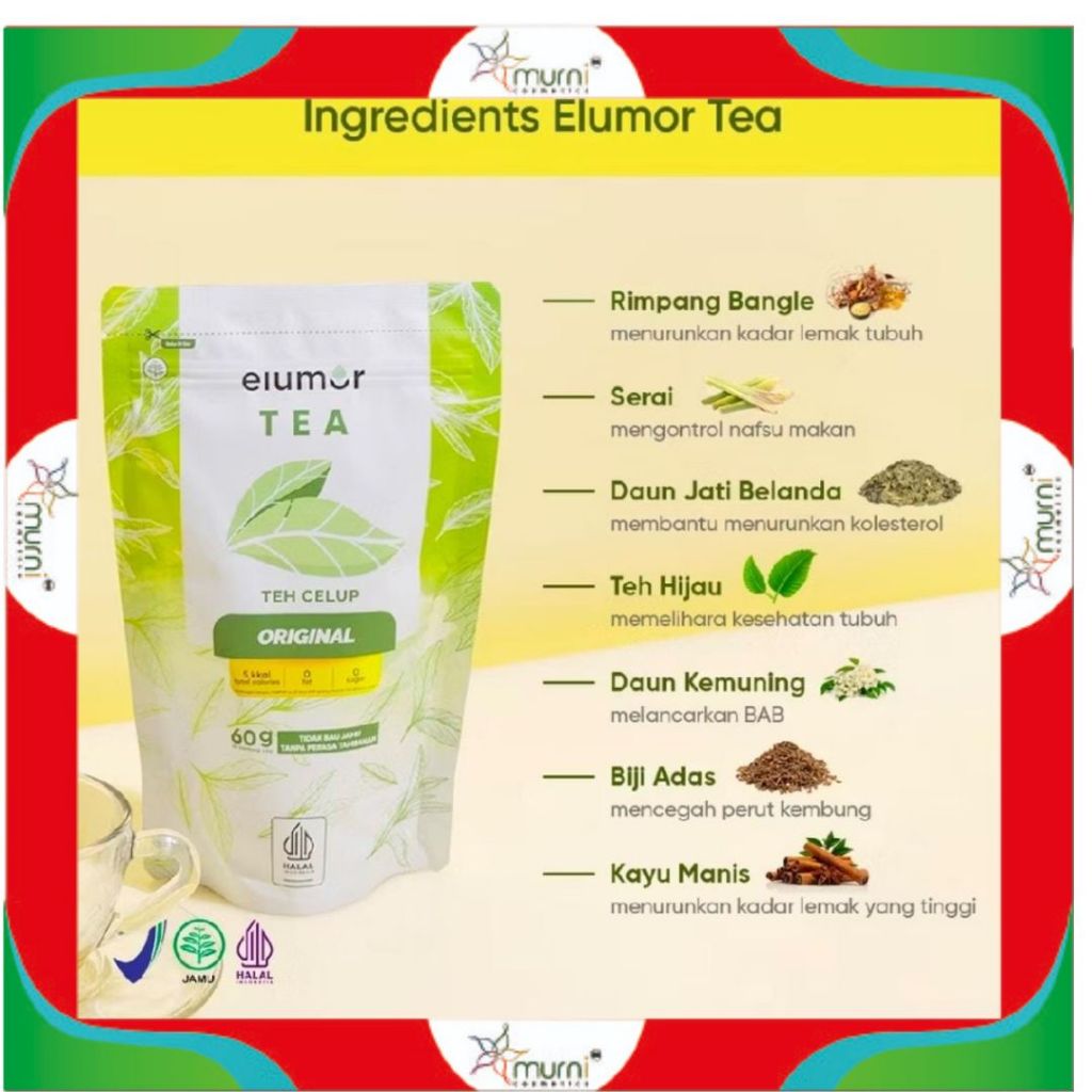 

ELUMOR TEA 60G (30 KANTONG @2G)