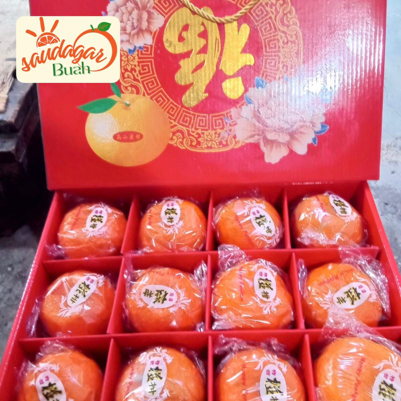 

BUAH JERUK HONEY PONKAM HDL TAIWAN GIFT TAS KOPER SIZE 12PCS JUMBO