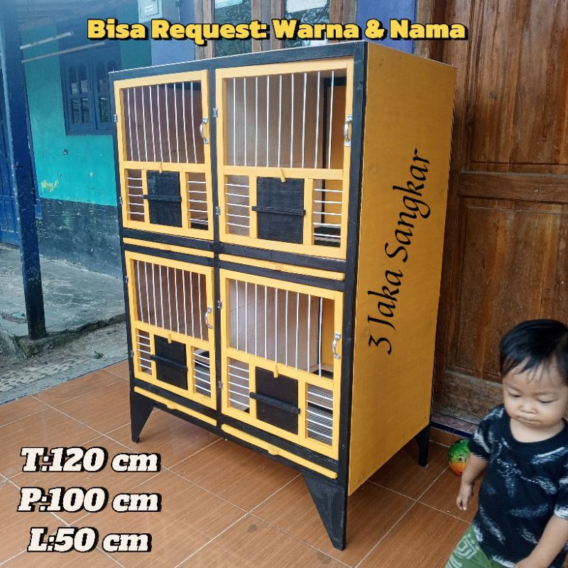 KANDANG MACAN BURUNG MERPATI (T:120cm  L:50cm P:100cm) (Bisa request warna) Bongkar pasang/ KANDANG 