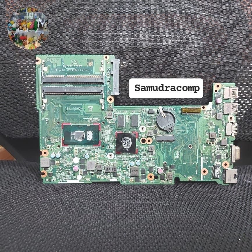 Mainboard Laptop HP Probook 430 G3 Model X61 Proc SR2EZ - Core i7 6500U DA0X61MB6G0 REV.G Second Ori