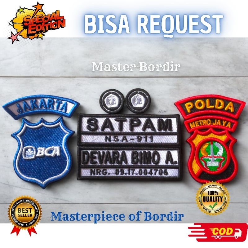BORDIR TIMBUL PDH SATPAM [TIMBUL SUPER]