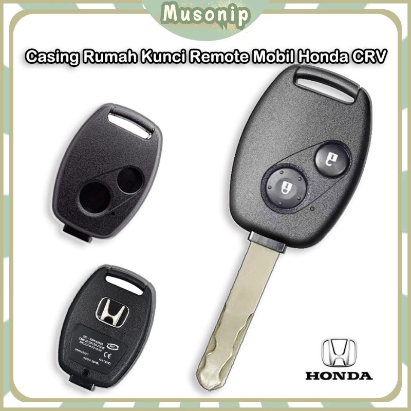 Casing Kunci Mobil Honda 2 Lobang Cover Key Duplikat /Casing Rumah Kunci Remote Mobil CRV/ HONDA CRV