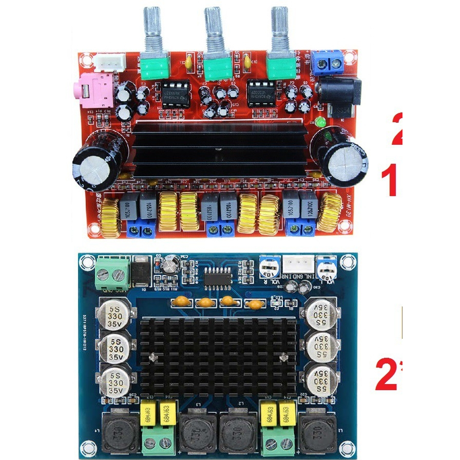 M139 M543 Kit Power Amplifier Class D TPA3116D2 2x50W+100W 2x120W Stereo Subwoofer XH-M139 XH-M543