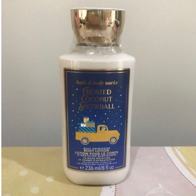 Bath And Body Works Body Lotion Frosted Coconut Snowball / Body Cream Frosted Coconut Snowball