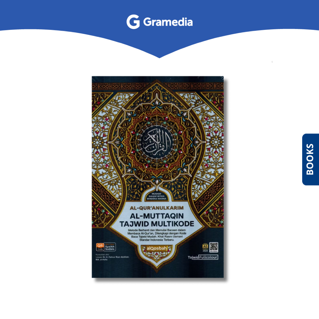 Gramedia Surabaya - AL-QURAN QOSBAH AL-MUTTAQIN TAJWID MULTIKODE A5
