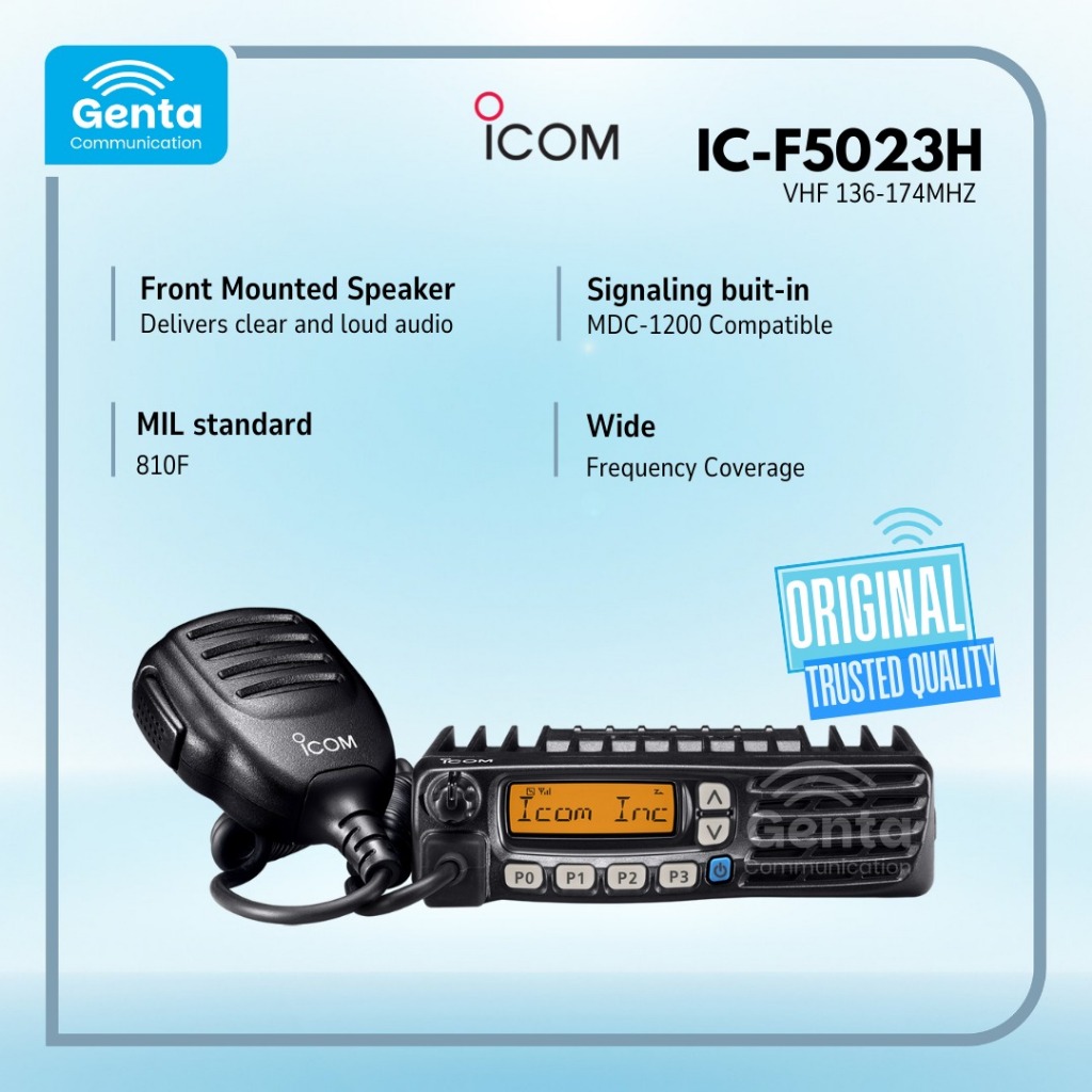 ICOM IC-F5023H/ICOM F5023H/IC F5023H Mobile Transceiver / RADIO RIG MOBIL ICOM IC-F5023H GARANSI BAR