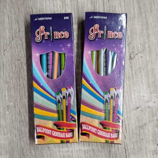 

Pena Prince MONTANA 922 ketebalan tinta 0.5 harga per lusin 12 batang per box (014725)