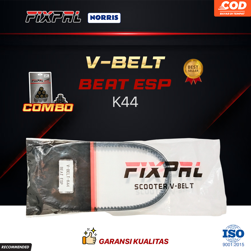 FIXPAL VanBelt V Belt Beat Fi Esp 2015-2019 | beat Street | beat Pop vario f1 esp 2015 - 2020 K44