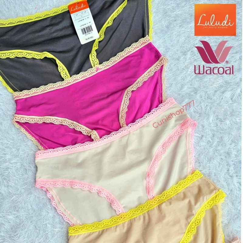 CELANA DALAM  MINI SEXY LULUDI by WACOAL PANTY WANITA RENDA LACE LLP 60106 K28B LLP60106 CD