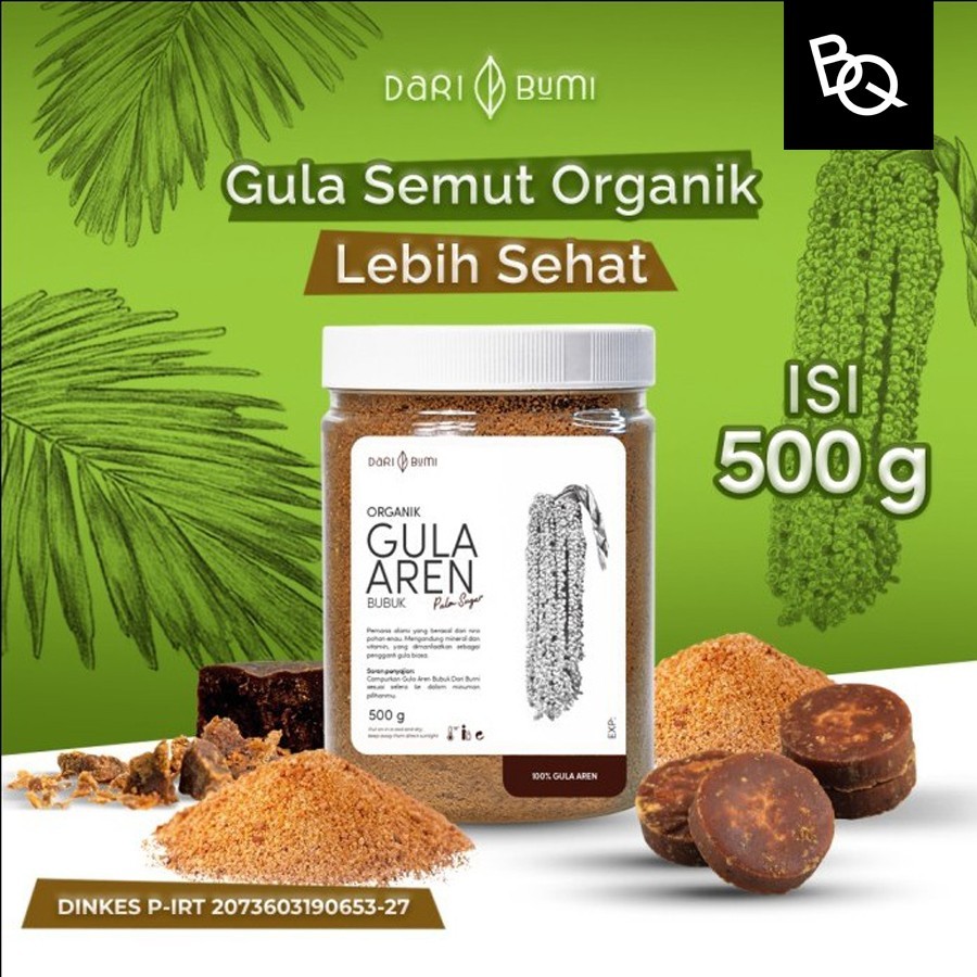 

Brewsuniq X Dari Bumi Gula Aren Bubuk Organik 500 Gr Premium Pure