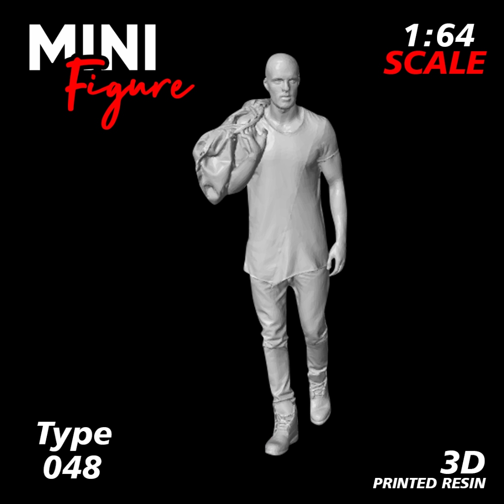 Mini Figure Diorama skala 1/64 / Figure Diecast / Miniatur Diorama / Figure 048 UNPAINTED
