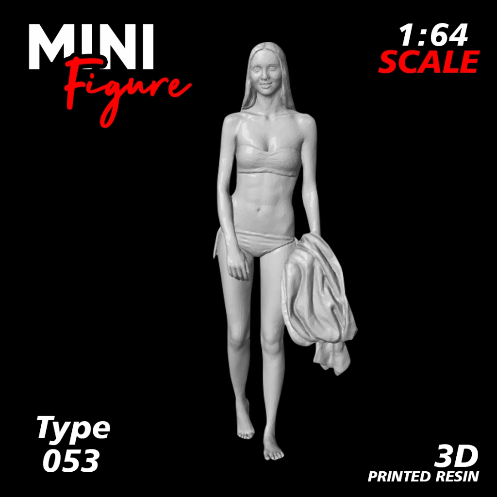 Mini Figure Diorama skala 1/64 / Figure Diecast / Miniatur Diorama / Figure 053 UNPAINTED