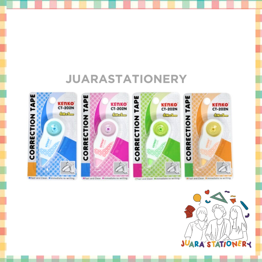 

(631) JUARASTATIONERY Correction Tape Kenko CT-202N / Tip Ex Kertas Tipe X Kertas