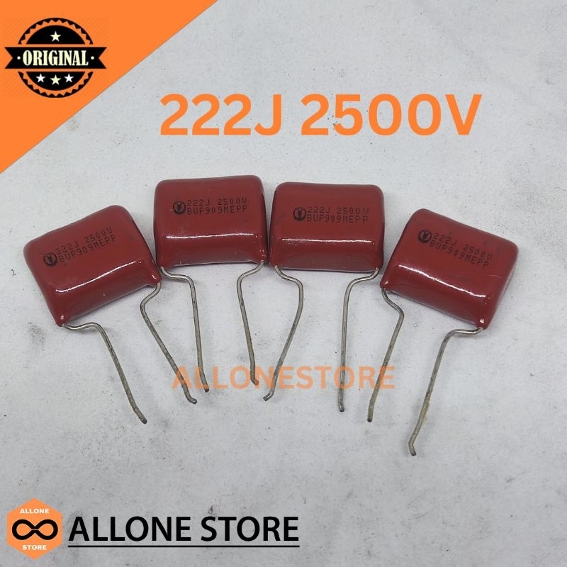 CAPASITOR MILAR 222J 2500V KAPASITOR MYLAR 222J 2500V