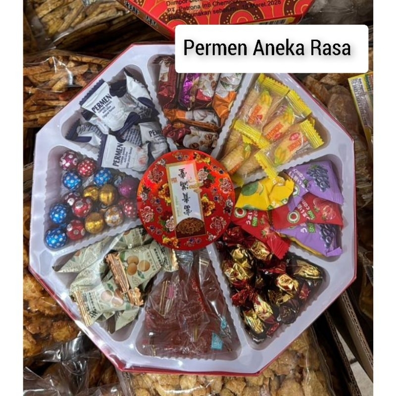 

Permen Aneka Rasa / Assorted Flavor Candy / Permen Imlek / Permen Pak Chen Dang / Permen Segi Lapan / Permen Chinese New Year