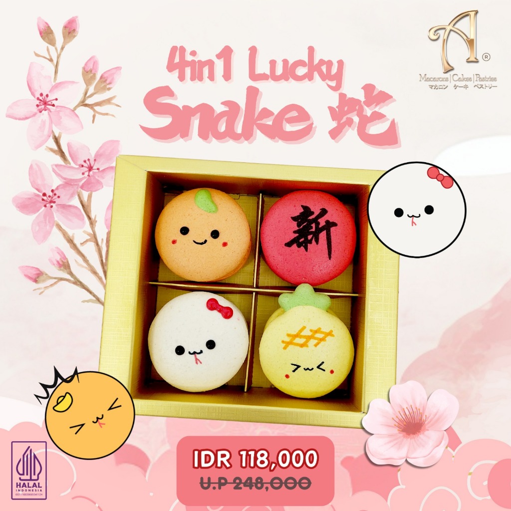 

Annabella Patisserie 4in1 Lucky Snake Macaron in Gift Box